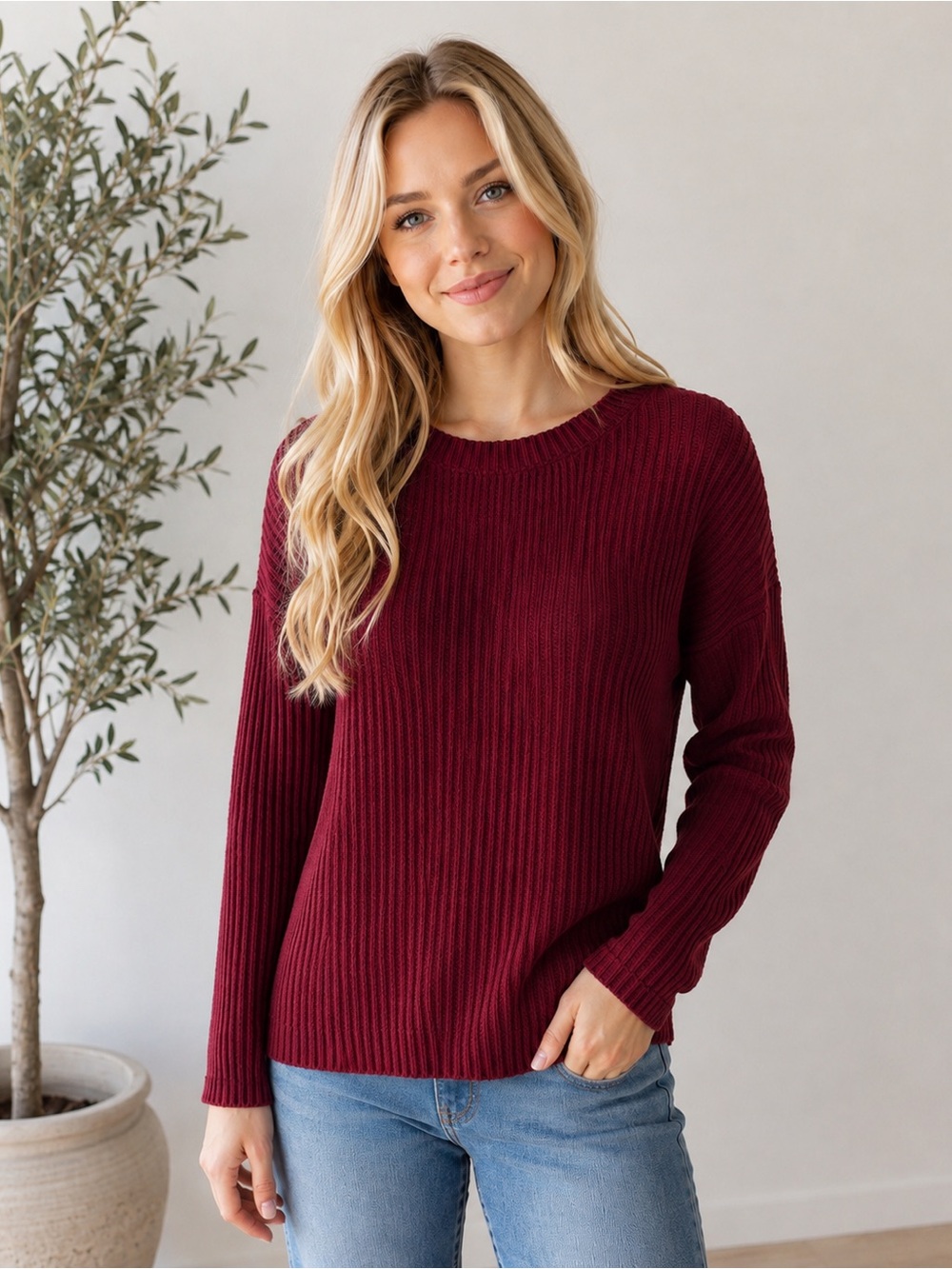 Bear Dance Burgundy Top - Small